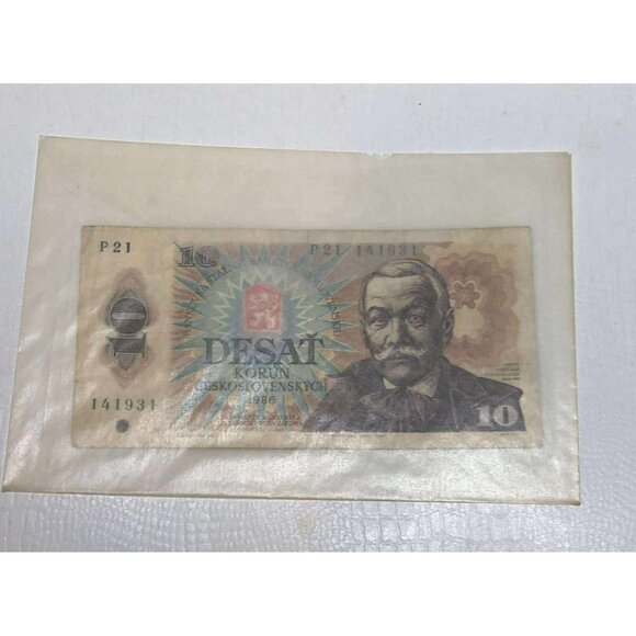 10 Czechoslovak Korun banknote from 1986 - Picture 2 of 3